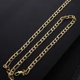 Gold Chain-91 (Figaro Chain / Golden)